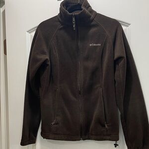 Columbia Dark Brown Full-Zip Fleece Jacket